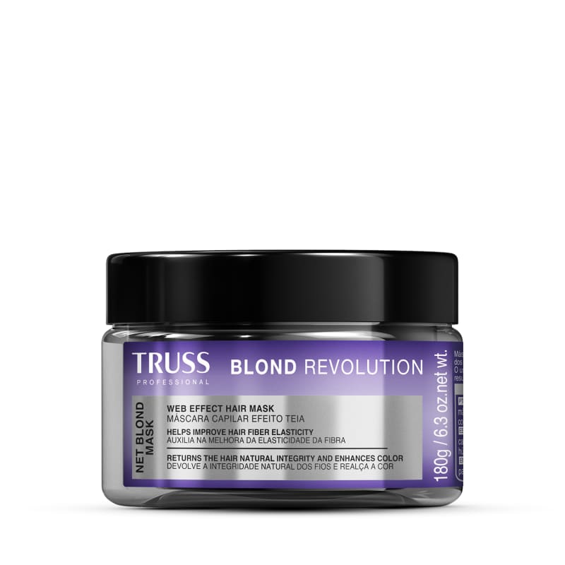 Máscara Capilar TRUSS Net Blond Revolution Efeito Teia para Loiros Reconstrução 180g