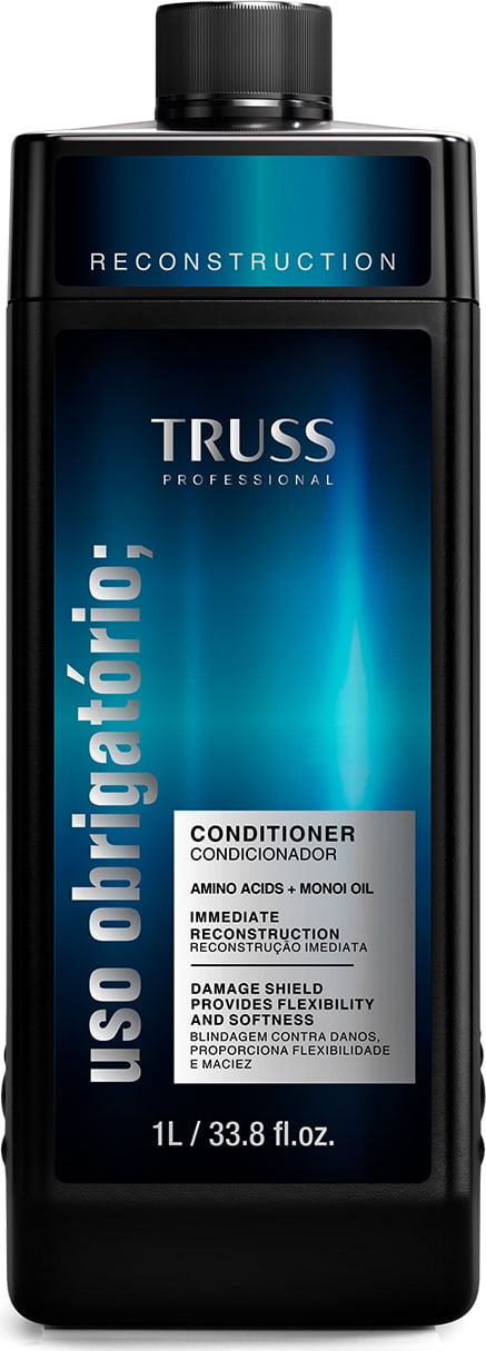 Condicionador TRUSS Uso Obrigatório Reconstruction 1L: Restauração Profunda Cabelos Danificados