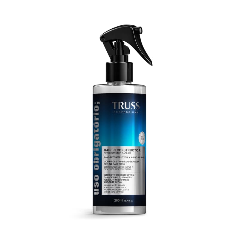 TRUSS Uso Obrigatório Spray Líquido Reconstrutor 260ml - Cabelos Fortes e Brilhantes