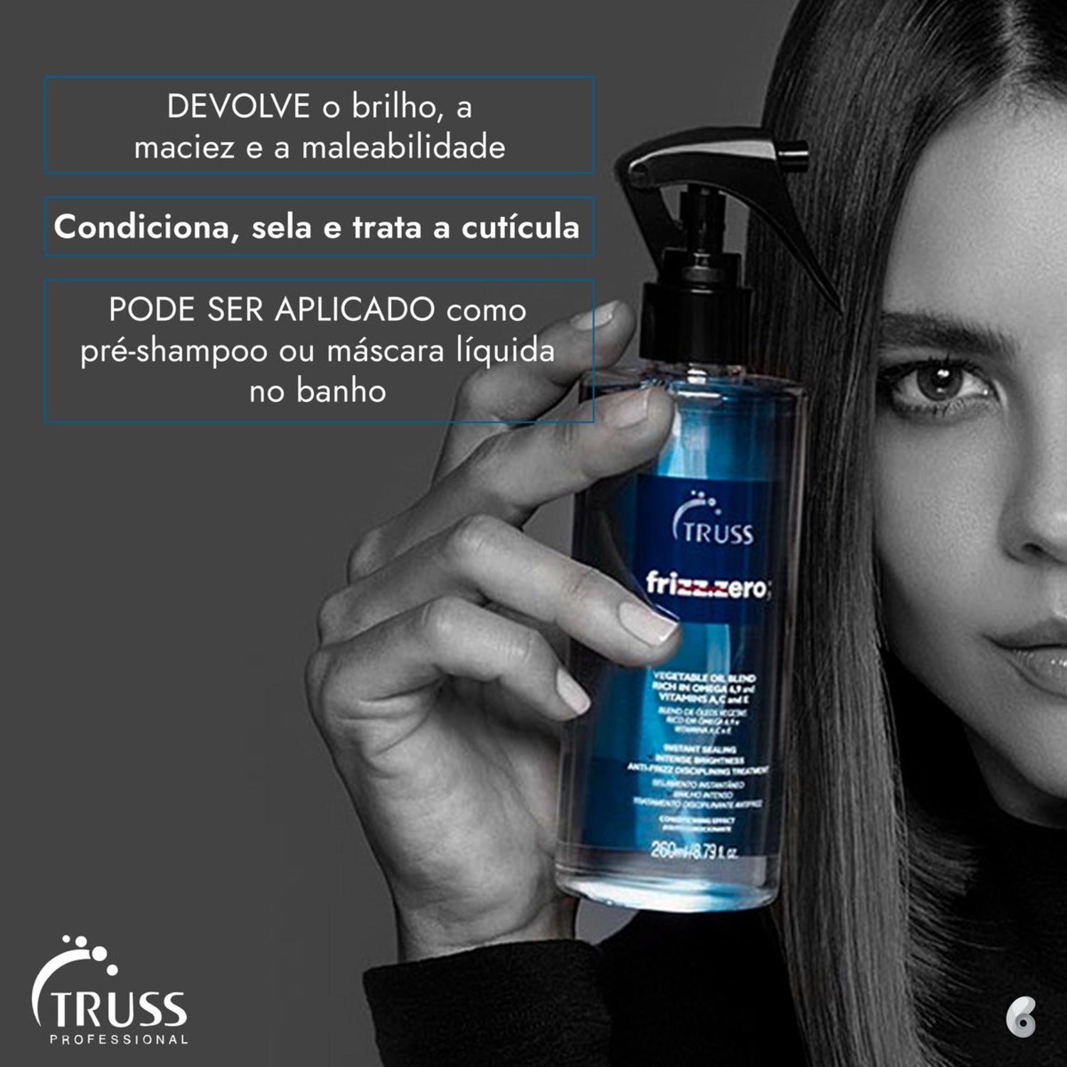 Combo Truss Frizz Zero + Uso Obrigatório: Kit 4 Itens Anti-Frizz Completo