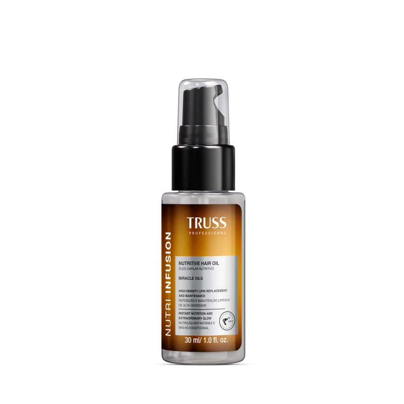 Óleo Capilar Truss Nutri Infusion 30ml: Nutrição Profunda e Brilho Radiante Antifrizz
