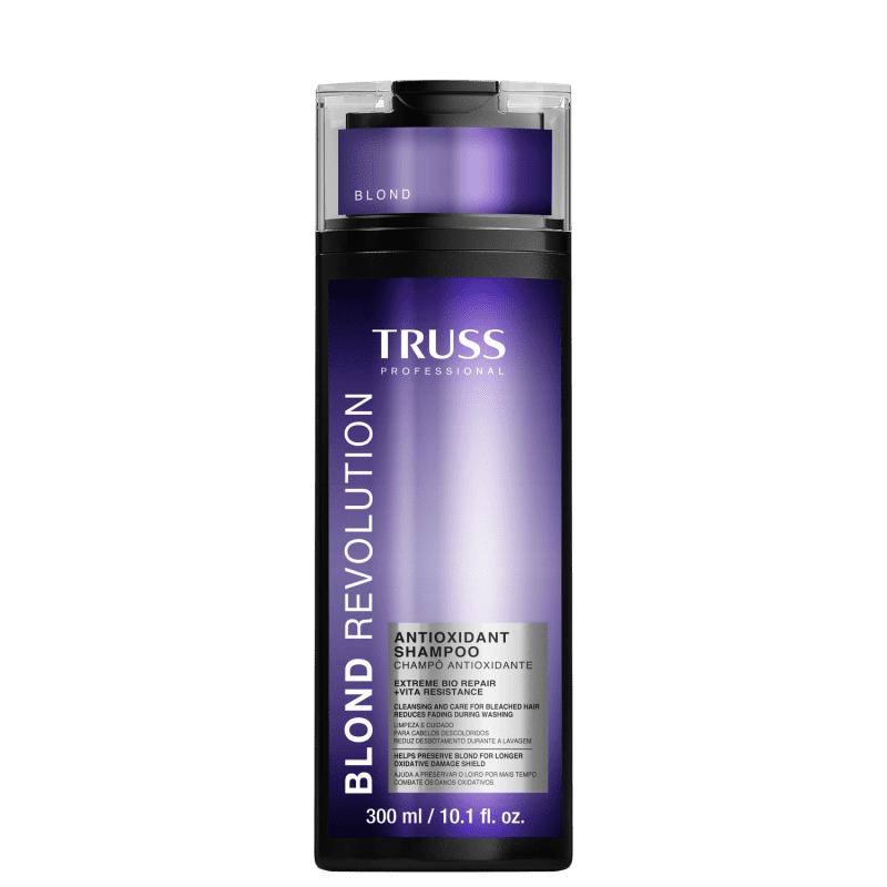 Kit TRUSS Blond Revolution Profissional 4 Itens: Cabelos Loiros Radiantes, Reconstruídos e Protegidos