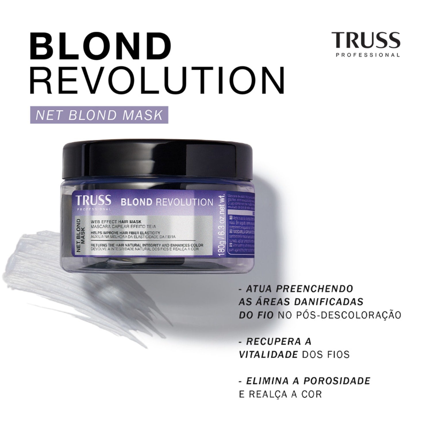 Truss Combo Blond Revolution: Kit Shampoo, Máscara e Finalizador para Loiros Radiantes