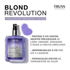 Combo Truss Blond Revolution: Shampoo Antioxidante 300ml + Finalizador 100ml para Loiros Radiantes e Protegidos